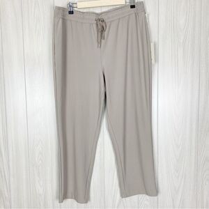 Joie | Tan Tapered Leg Elastic Waist Pants Pockets Drawstring Size XL